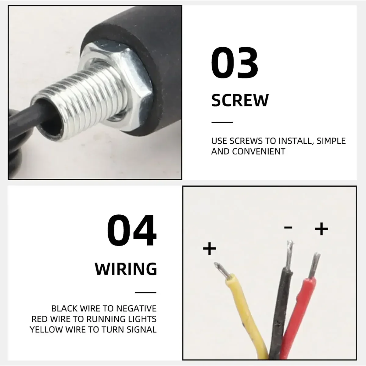 Motorcycle Handlebar LED Turn  - Sos Light Strobe 评论和价格