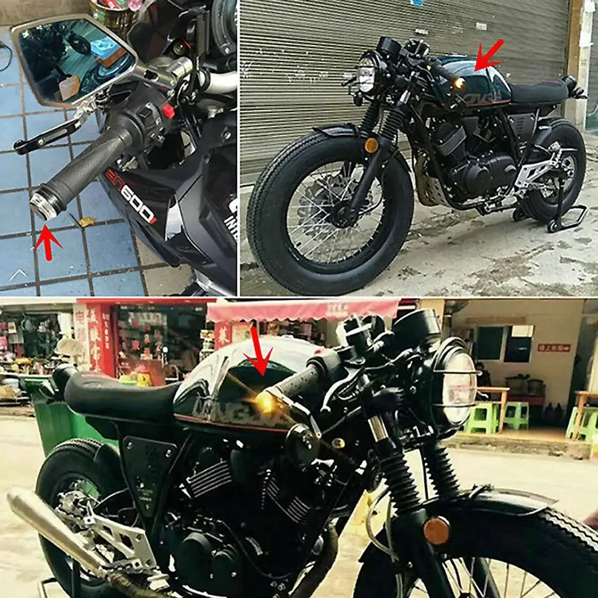 Motorcycle Handlebar LED Turn  - Sos Light Strobe 评论和价格