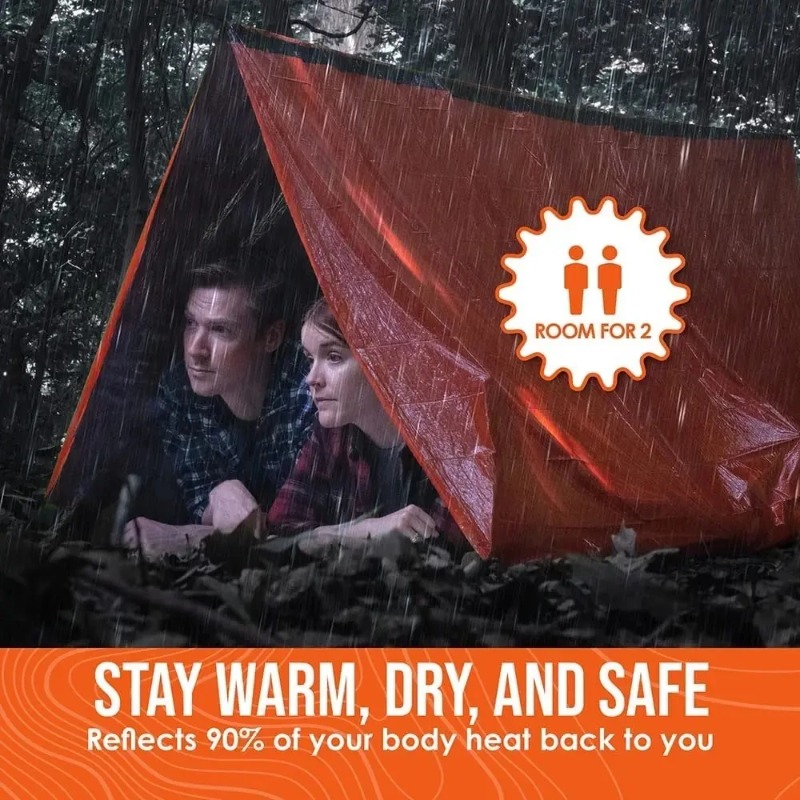 2 Person Emergency Shelter Sur - Emergency Mylar Tent 评论和价格