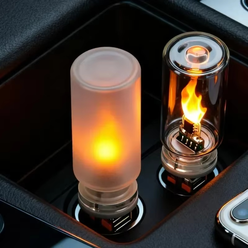 USB LED Flame Type Night Light - Sos Light Strobe 评论和价格