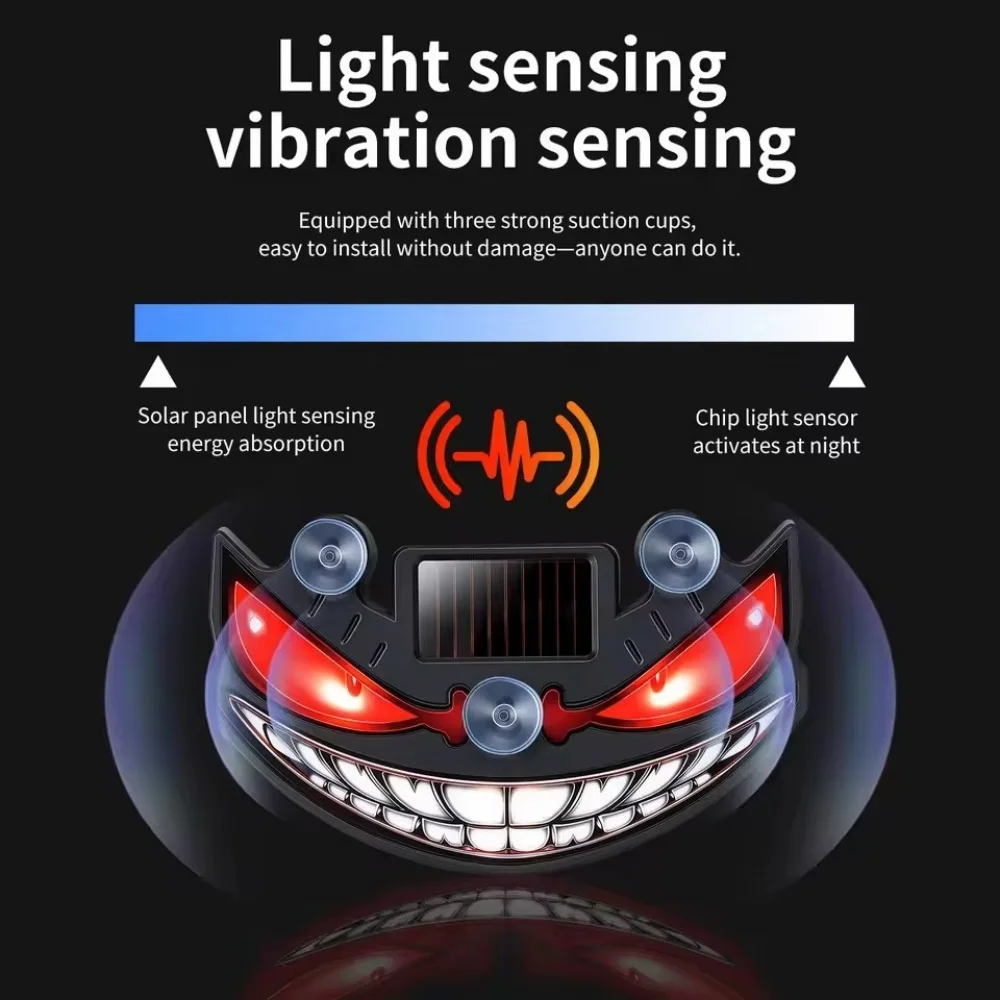 LED Devil's Face Car Warning W - Sos Light Strobe 评论和价格