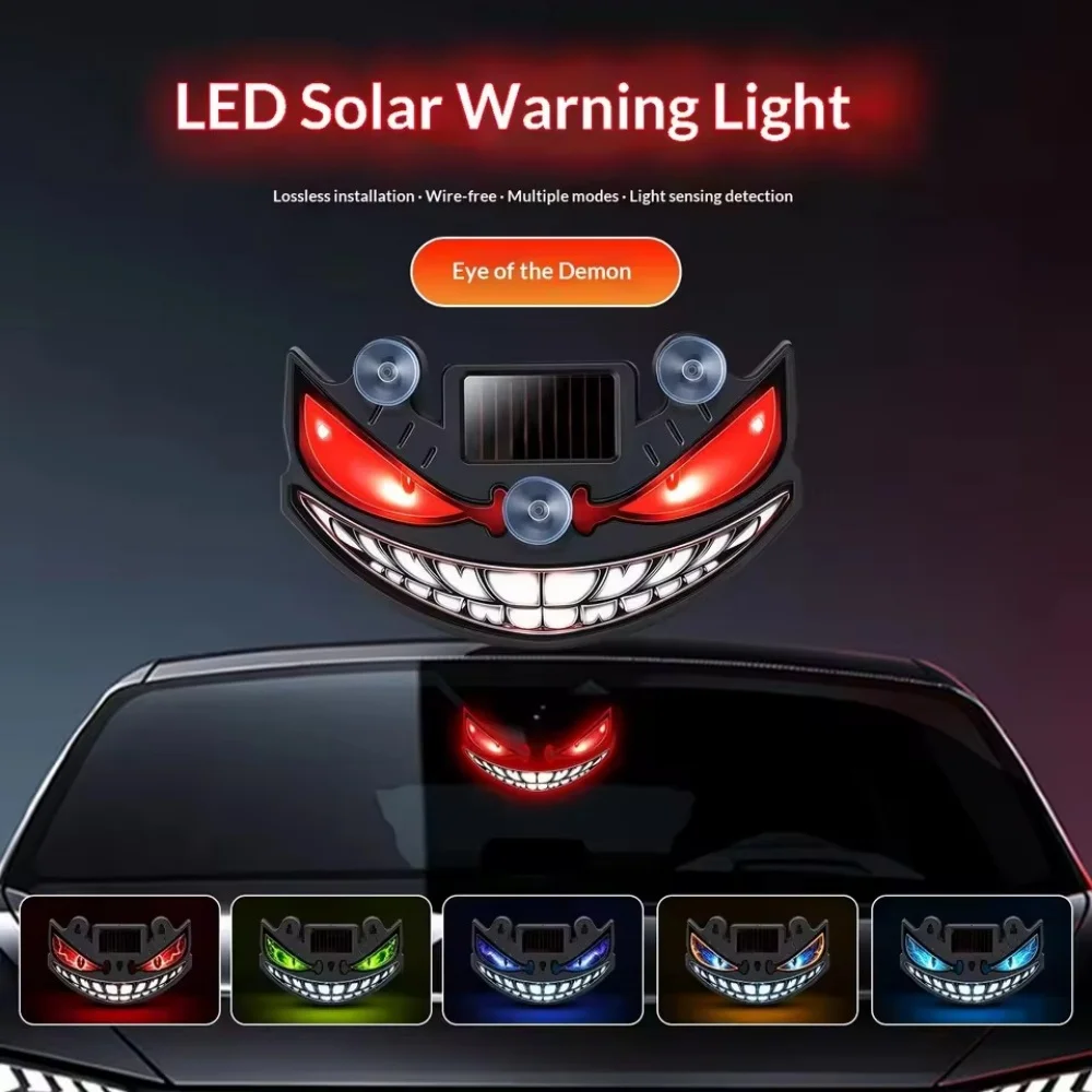 LED Devil's Face Car Warning W - Sos Light Strobe 评论和价格